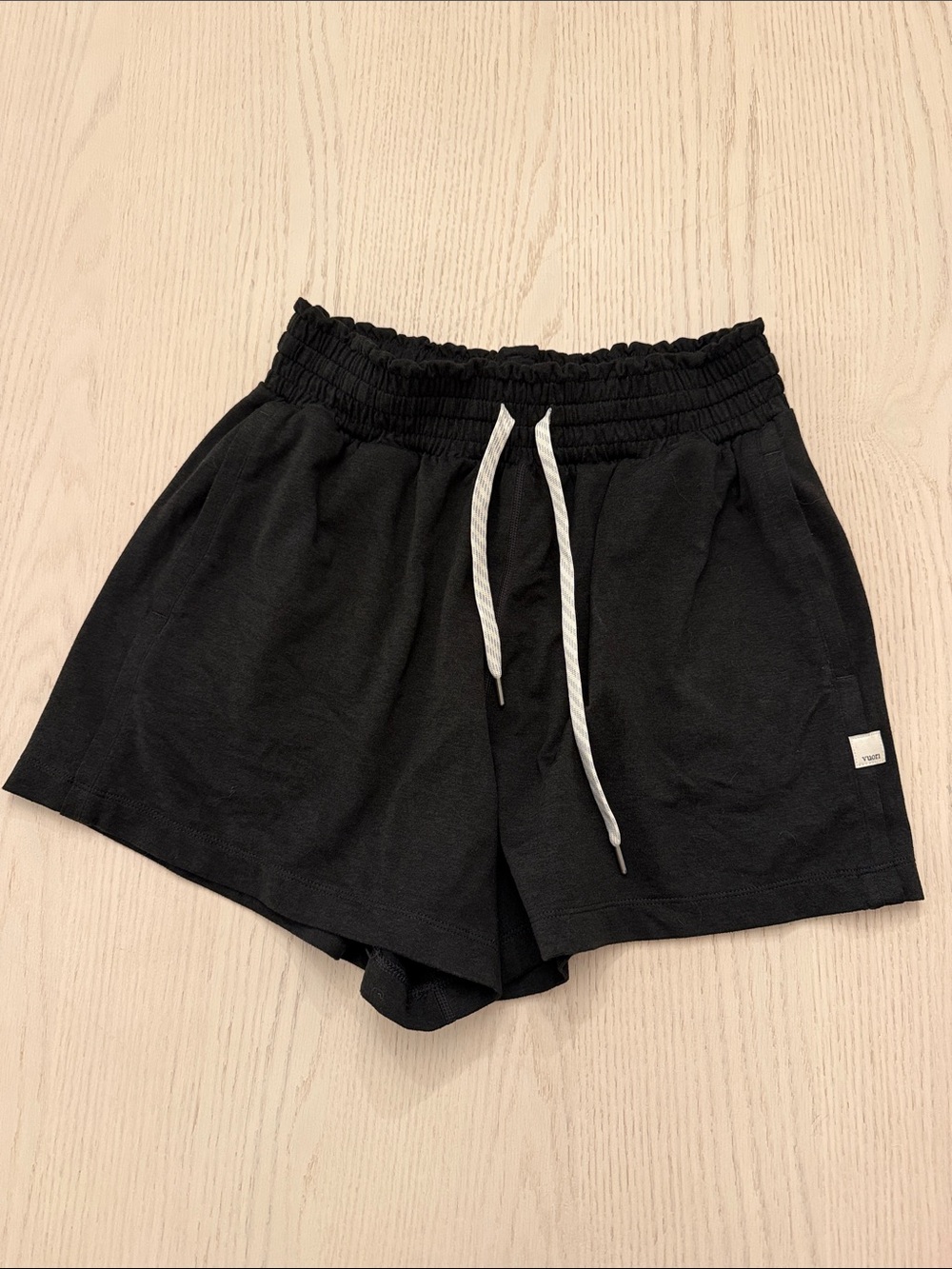 Vuori Black Halo Athletic Shorts with Drawstring